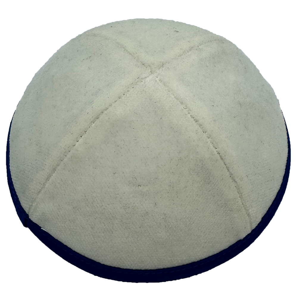 White Micro Velvet with Royal Rim