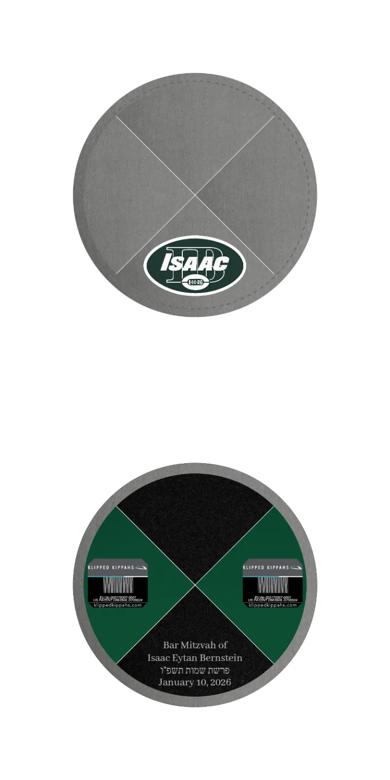 Custom Cotton Kippah - Customer's Product with price 5.71 ID F3f2zH33i97ygIM83_3wwt5e