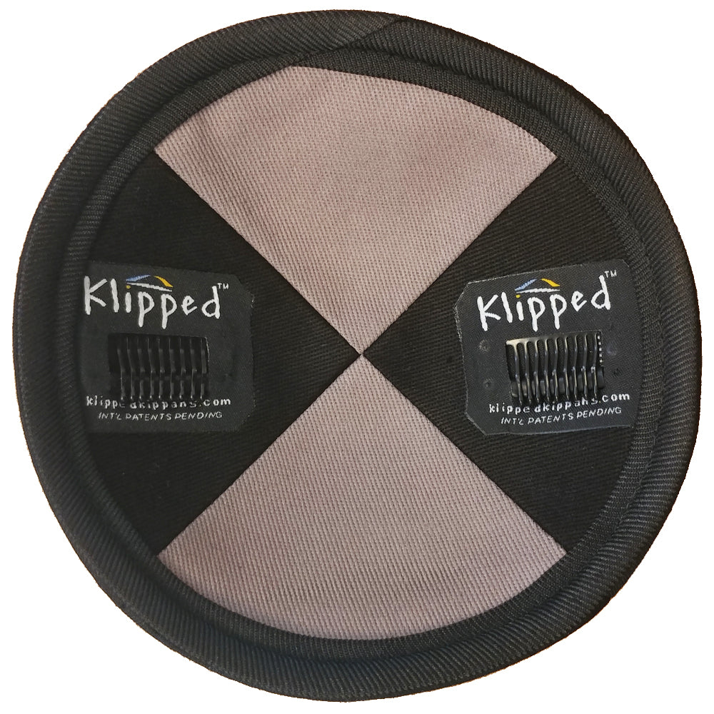 Inside Black With Red Underlay Mesh Kippah with Clip | Klipped Kippahs