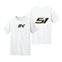 EK-51 - Women's Kligman Short Sleeve T-Shirt Number - GRAY/WHITE