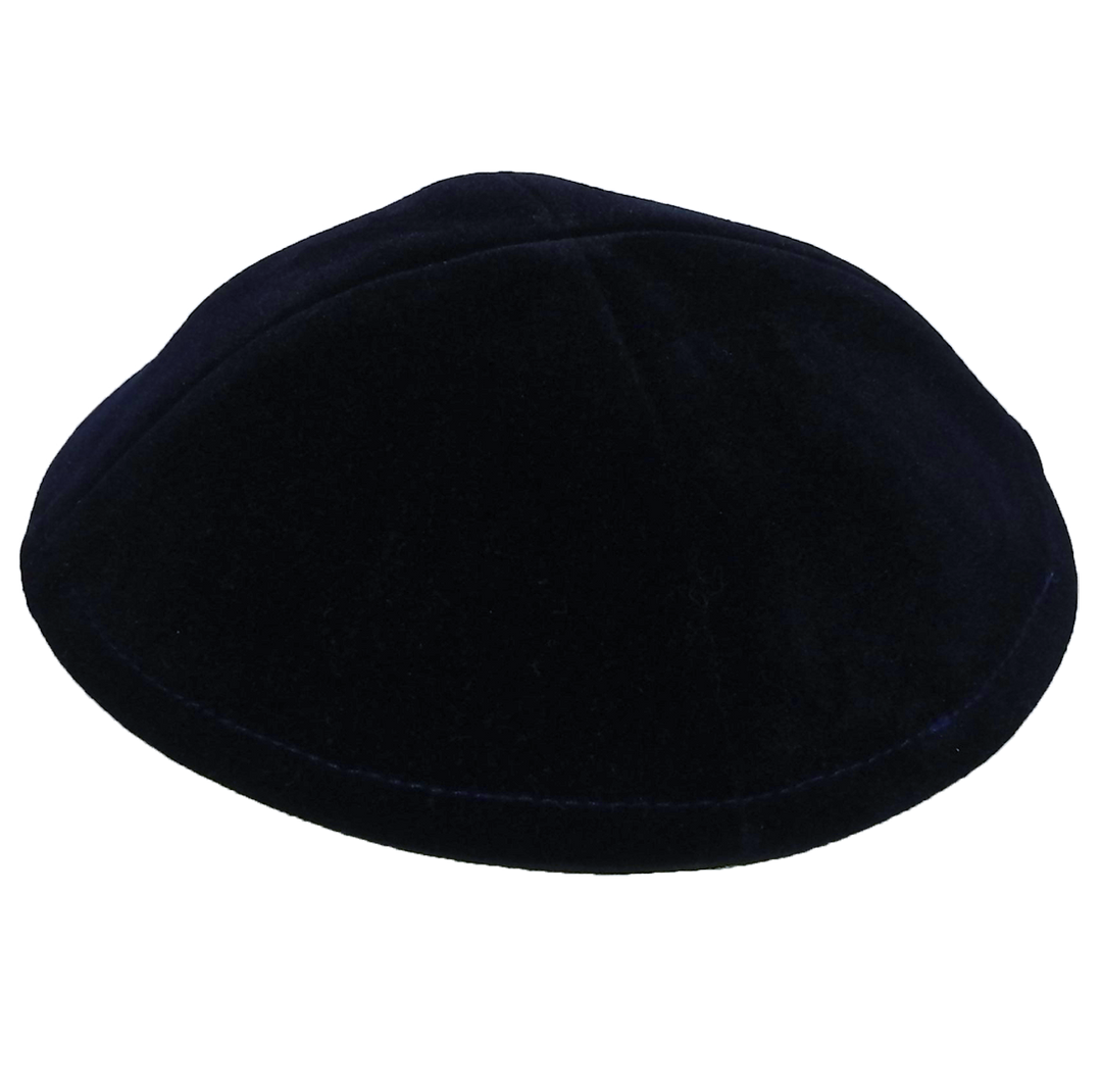 Navy Velvet Kippah