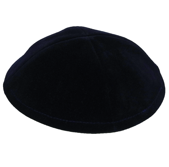 Navy Velvet Kippah