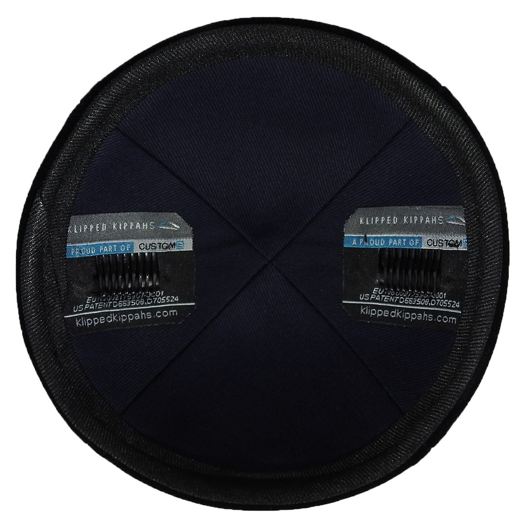 Navy Velvet Kippah