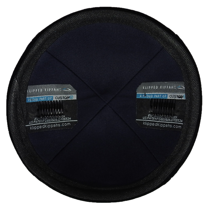 Navy Velvet Kippah