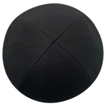 Black Cotton Kippah with Clip | Kippahs & Yarmulkes | Klipped Kippahs