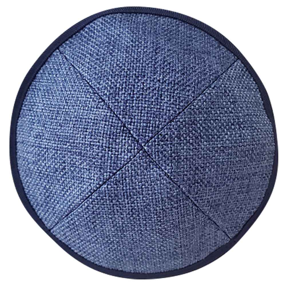NF Blue Burlap with Navy Rim