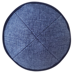 NF Blue Burlap with Navy Rim - No clips