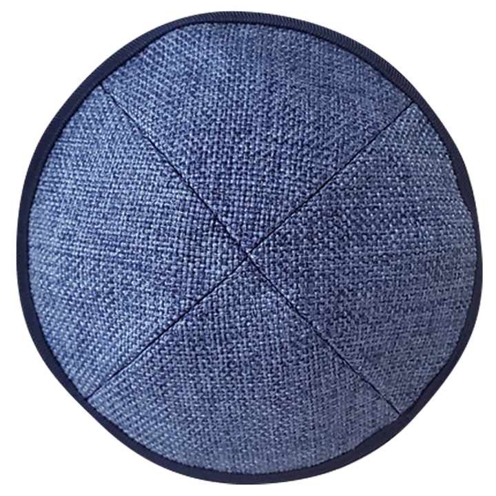 Blue Burlap with Rim