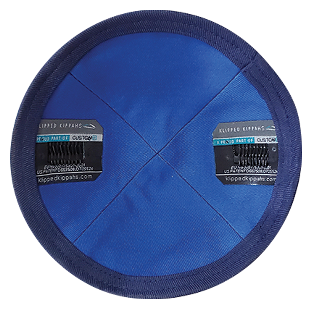 NF Blue Burlap with Navy Rim