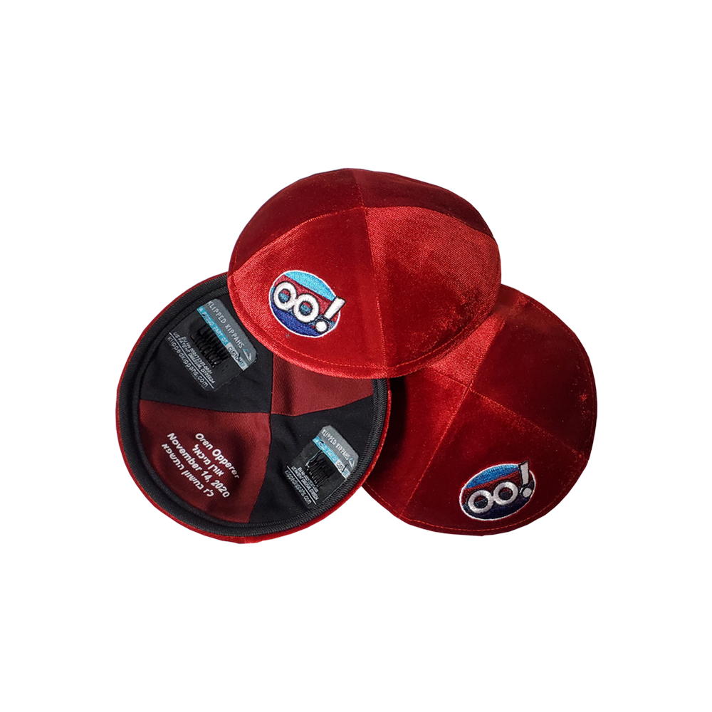 Custom Crushed Velvet Kippah