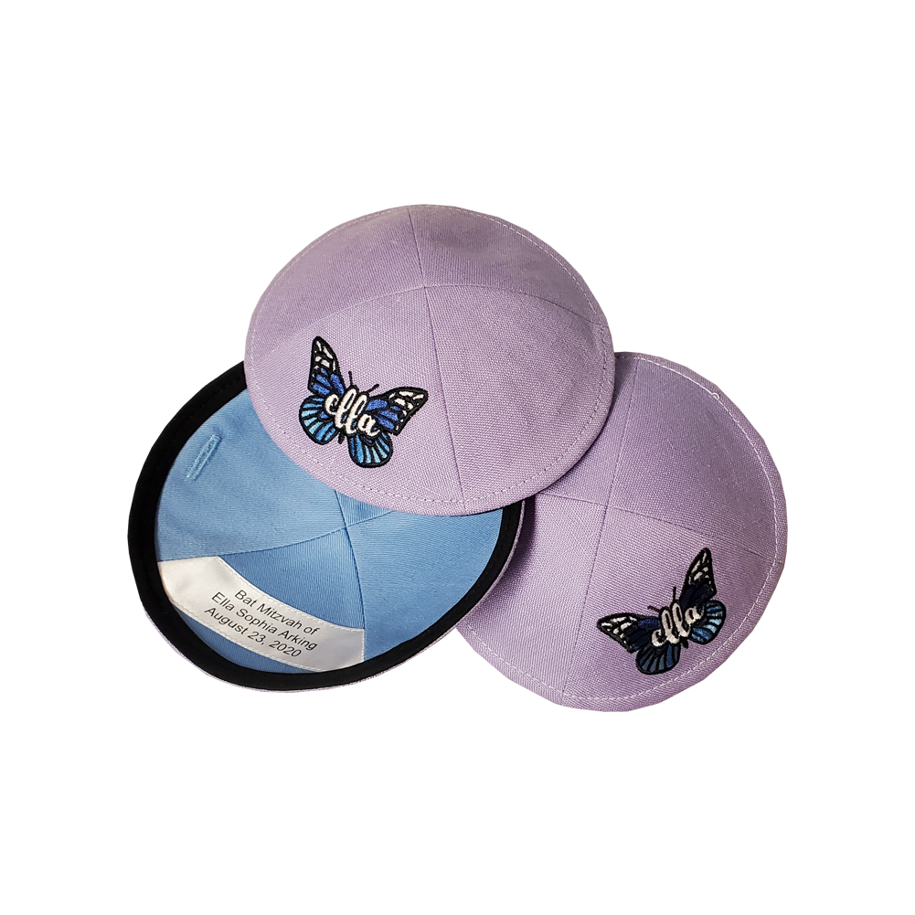 Custom Linen Kippah - Prices from 11.90 to 14.38
