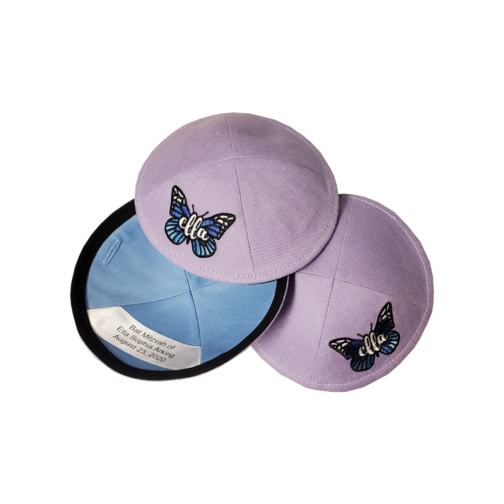 Custom Hard Linen Kippah - Prices from 24.72 to 27.12