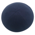 Navy Linen Rim and Clip Kippah | Kippah & Yarmulks | Klipped Kippahs