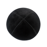 Black Suede Kippah with Clips | Kippahs & Yarmulkes | Klipped Kippahs