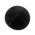 Black Suede Kippah with Clips | Kippahs & Yarmulkes | Klipped Kippahs