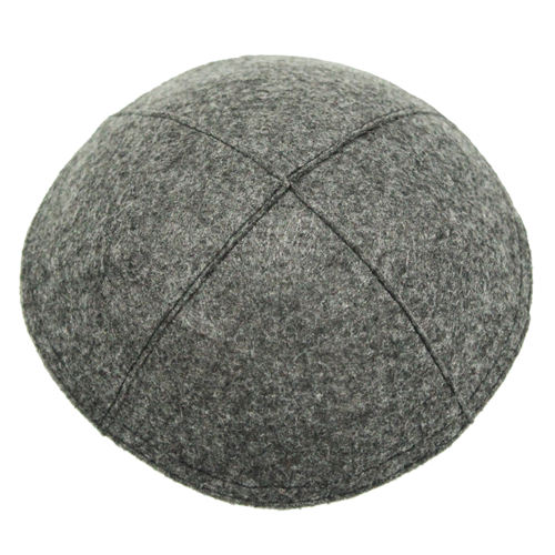 Felt Charcoal Kippah | Kippahs & Yarmulkes | Klipped Kippahs