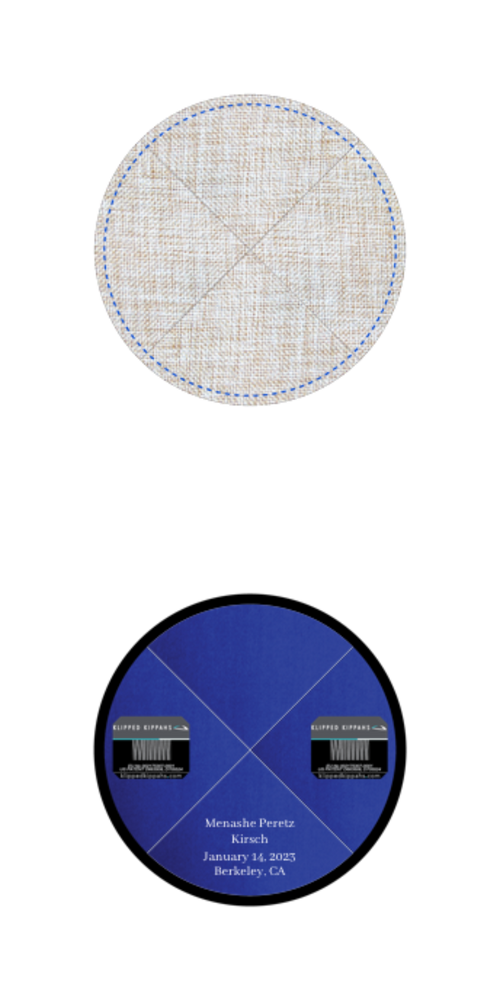 Custom Burlap Kippah - Customer's Product with price 5.95 ID bitE-25Iaezmo47ky9hTw2GW