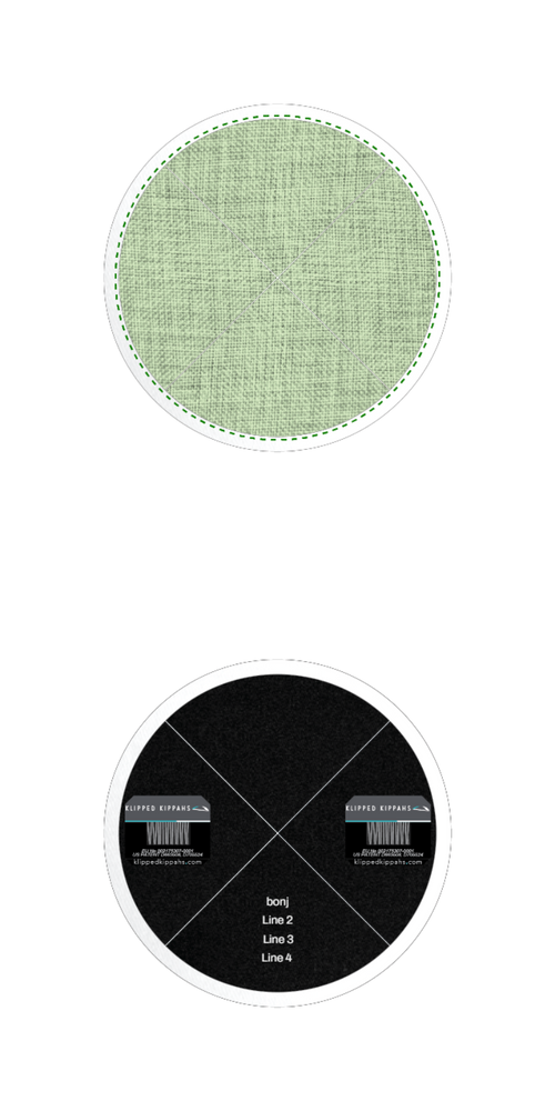 Custom Burlap Kippah - Customer's Product with price 5.50 ID PUEGdtrjNMyXdeUzxWMBs7TJ