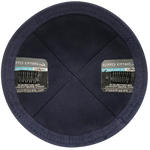 Inside Lavender Linen Kippah with Clip | Kippah & Yarmulks | Klipped Kippahs