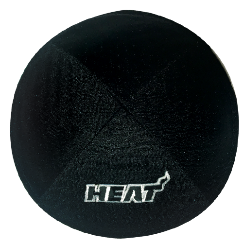 Miami Heat Kippah with Clip | Kippahs & Yarmulkes | Klipped Kippahs