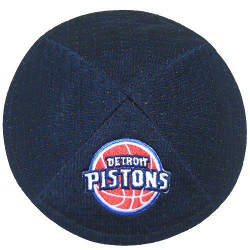 Detroit Pistons Kippah with Clip | Kippahs & Yarmulkes | Klipped Kippahs