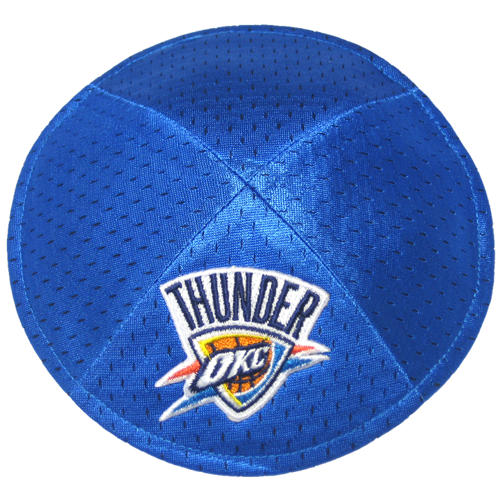 OKC Thunder Kippah with Clip | Kippahs & Yarmulkes | Klipped Kippahs